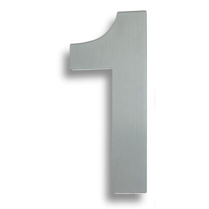 EuroSpec NUM10171BSS Stainless Steel 7" Numerals (0-9) (Number 1) (LEAD TIME: 2-3 DAYS)
