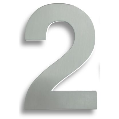 EuroSpec NUM10172BSS Stainless Steel 7" Numerals (0-9) (Number 2) (LEAD TIME: 2-3 DAYS)