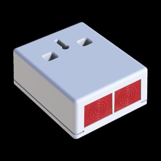 CQR PADP3/WH Panic Button | Double Push | Grade 3 | White | Key Resettable (LEAD TIME: 2-3 DAYS)