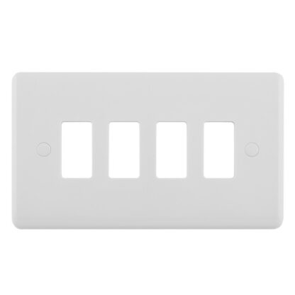 Eurolite PL-G4 Enhance White Grid Plates-4 Gang (LEAD TIME: 2-3 DAYS)