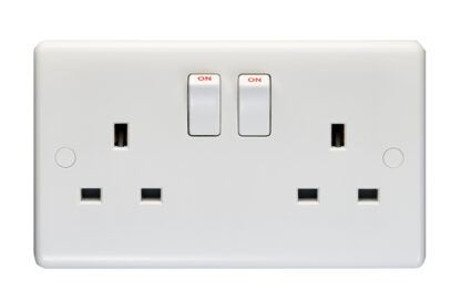 Eurolite PL4060 2 Gang Switched Socket Single Pole (LEAD TIME: 2-3 DAYS)