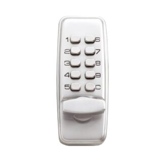 CQR SBL370/S Push Button Lock | Traditional Code | Knob | Satin Chrome | 2 - 4 Digits (LEAD TIME: 2-3 DAYS)