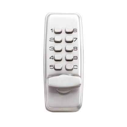 CQR SBL370/S Push Button Lock | Traditional Code | Knob | Satin Chrome | 2 - 4 Digits (LEAD TIME: 2-3 DAYS)