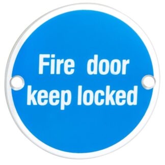EuroSpec SEX1015SSS Signage Fire Door - Keep Locked (LEAD TIME: 2-3 DAYS)