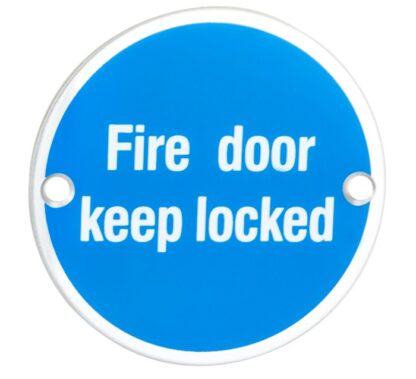 EuroSpec SEX1015SSS Signage Fire Door - Keep Locked (LEAD TIME: 2-3 DAYS)