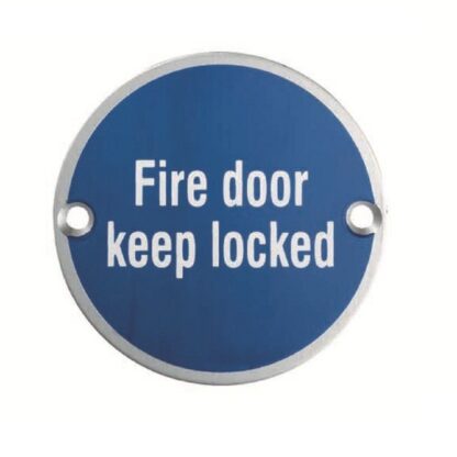 EuroSpec SEX4015SAA Fire Door Keep Locked Symbol (LEAD TIME: 2-3 DAYS)