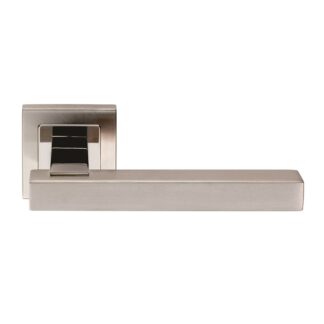 EuroSpec SSL1405DUO Renzo Designer Lever on Sprung Square Rose (LEAD TIME: 2-3 DAYS)