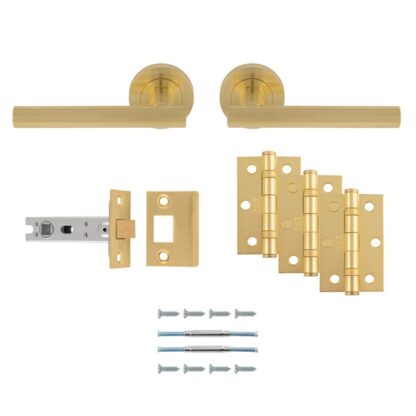Carlisle Brass UDP011SB/INTB Faro Latch Pack - Ultimate Door Pack-Satin Brass (LEAD TIME: 2-3 DAYS)