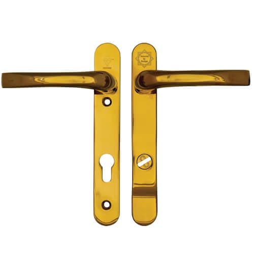 Mila Pro Secure TS007 2* Lever Lever UPVC Multipoint Door Handles -  92mm PZ Sprung 122mm Screw Centres - Image 3