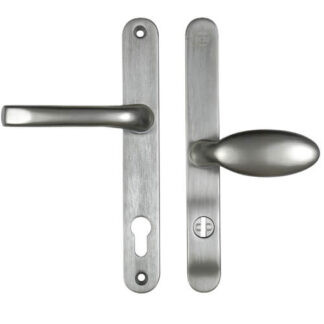 Mila Pro Secure TS007 2* Lever Moveable Pad UPVC Multipoint Door Handles - 92/62mm PZ Sprung 212mm Screw Centres