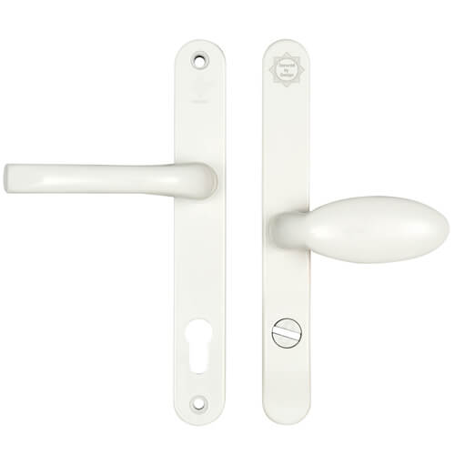 Mila Pro Secure TS007 2* Lever Moveable Pad UPVC Multipoint Door Handles - 92/62mm PZ Sprung 212mm Screw Centres - Image 4