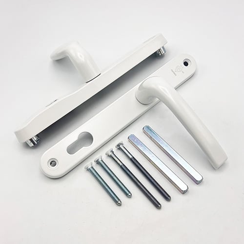 Mila Pro Secure TS007 2* Lever Moveable Pad UPVC Multipoint Door Handles - 92/62mm PZ Sprung 212mm Screw Centres - Image 5