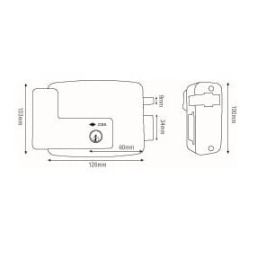 Cisa 11921 Electric Nightlatch Rim Lock for Metal Doors and Gates - Image 8