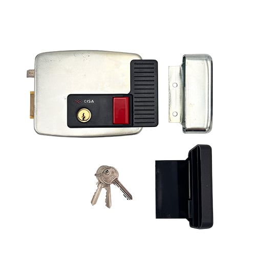 Cisa 11931 Electric Nightlatch Rim Lock With Hold Back for Doors and Gates