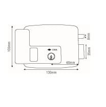 Cisa 11931 Electric Nightlatch Rim Lock With Hold Back for Doors and Gates - Image 7