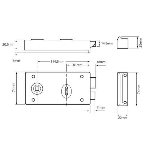 Union 1448 Rim Sashlock - Image 2