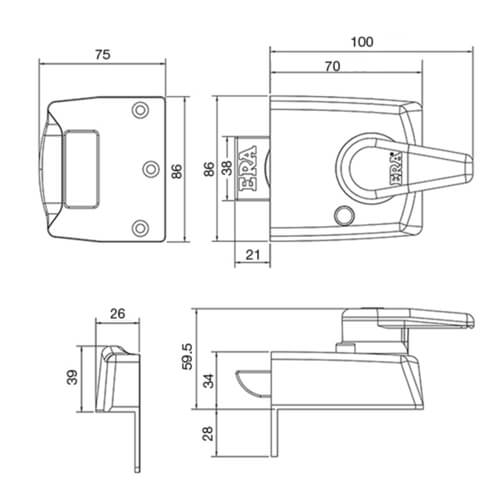 ERA 1530 BS8621:2007 High Security Keyless Escape Nightlatch - Image 2