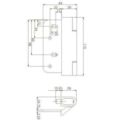 Mila Ideal Composite Door Hinge - Image 2