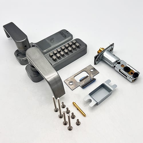 Lockey 2835 Tubular Mortice Latch Lever Handle Digital Lock With Holdback and Free Passage - Image 2