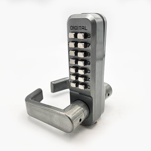 Lockey 2835 Tubular Mortice Latch Lever Handle Digital Lock With Holdback and Free Passage - Image 3