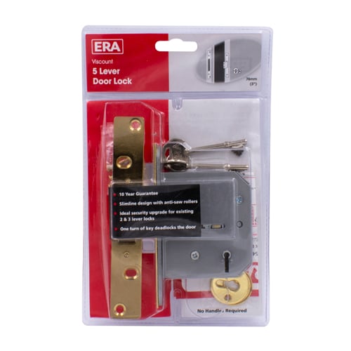 ERA  201/301 Viscount Non British Standard 5 Lever Mortice Deadlock - Image 15