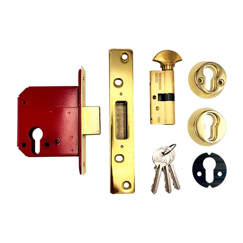 Era 233 British Standard Euro Mortice Deadlock Kit Complete With Euro Key & Turn Cylinder - Image 12