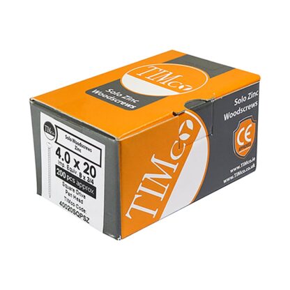 Solo Chipboard & Woodscrew SQ-Pan 20mm Length - Image 2