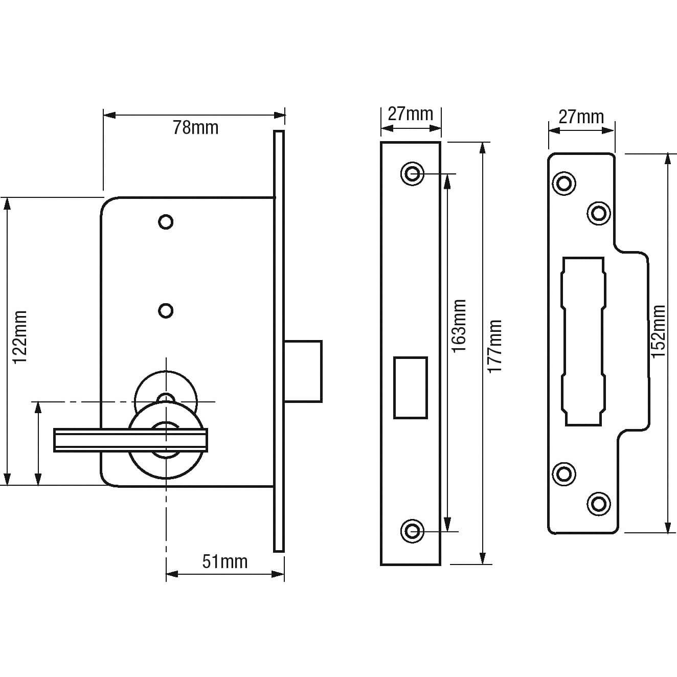 Wellington Fort 4K Escape 6 Lever Mortice Deadlock - Image 2