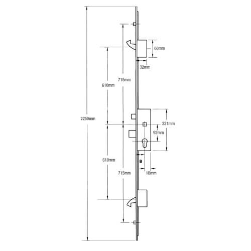 ERA 6535 French Door Kit For a pair of rebated UPVC doors - Image 2