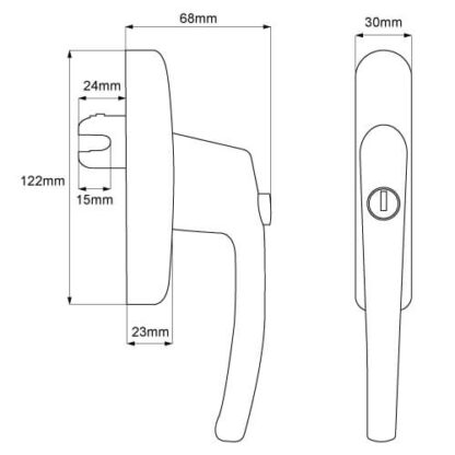 Roto Rotoline Locking Fork Drive Espag Handle - Image 3