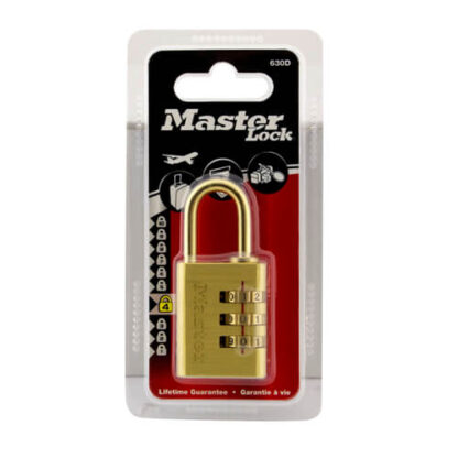Master 630EURD 30mm Open Shackle Combination Brass Padlock - Image 2