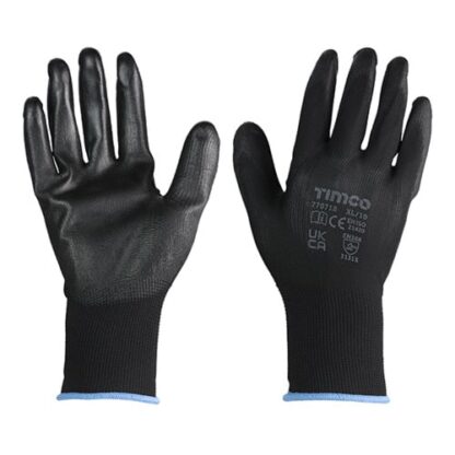 Durable Grip Gloves PU Coated Polyester - Image 5