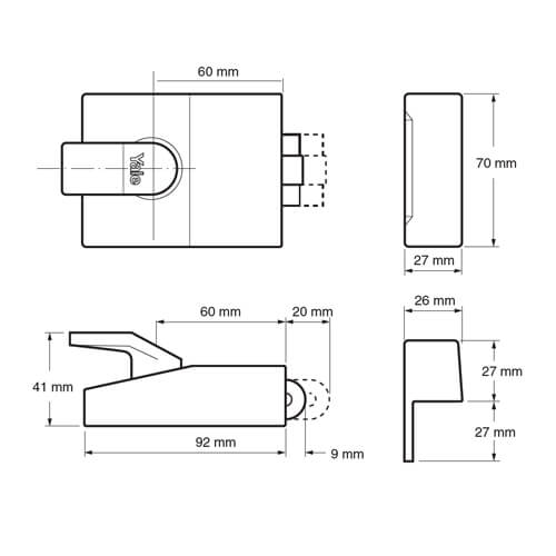 Yale 81 Rollerbolt Nightlatch - Image 2