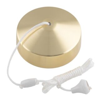 Eurolite A3222SB 10Amp 2-Way Pull Cord - Satin Brass (LEAD TIME: 2-3 DAYS)