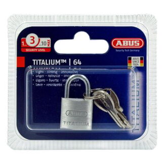 Abus 64TI Titalium 20mm Open Shackle Padlock