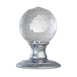 Carlisle Brass AC020CP Ice Facetted Crystal Knob (LEAD TIME: 2-3 DAYS)