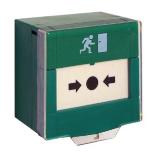 CQR ACP501 Manual Call Point Resettable Double Pole With Cover - Green (LEAD TIME: 2-3 DAYS)