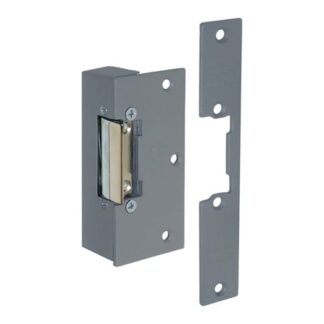 CQR ADCN203-412+SFLX Rim With Mortice Face Plate Electric Release 12V DC Fail Locked With Adjustable Jaw, Continuously Rated - Grey (LEAD TIME: 2-3 DAYS)