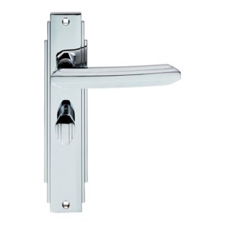 Carlisle Brass ADR013CP Art Deco Lever On WC Backplate (LEAD TIME: 2-3 DAYS)