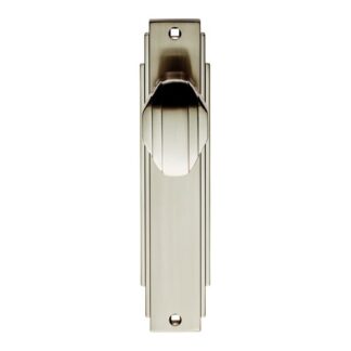 Carlisle Brass ADR022SN Art Deco Knob On Latch Backplate (LEAD TIME: 2-3 DAYS)