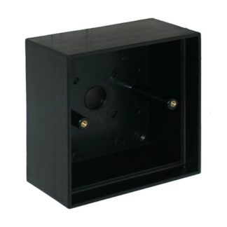 CQR AEB15BB-B Black Plastic Surface box for AEB15 button - 128x128x36mm (LEAD TIME: 2-3 DAYS)