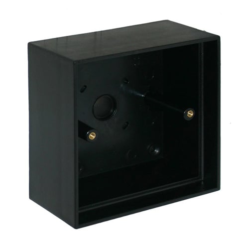CQR AEB15BB-B Black Plastic Surface box for AEB15 button - 128x128x36mm (LEAD TIME: 2-3 DAYS)