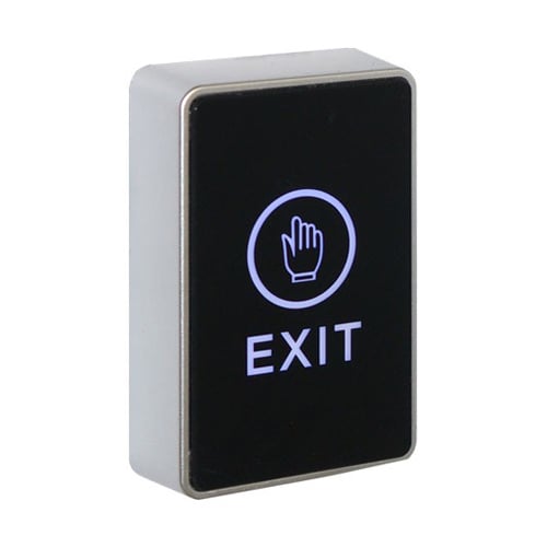 CQR AEB513 Architectural Request To Exit Touch Sensitive With Blue LED (Mullion) - Black (LEAD TIME: 2-3 DAYS)