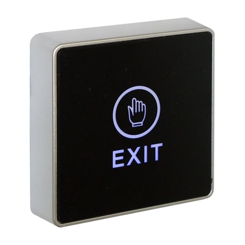 CQR AEB514 Architectural Request To Exit Touch Sensitive With Blue LED - Black (LEAD TIME: 2-3 DAYS)