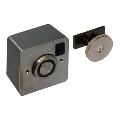 CQR AEM501F-1D Surface Wall Mounted Hold Open Magnet 24V DC - Stainless Steel (LEAD TIME: 2-3 DAYS)