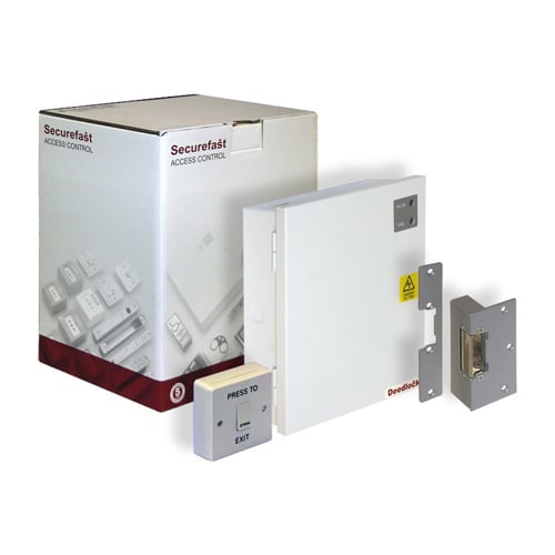 CQR AKT4232 Single Door Access Control Kit - No Keypad Access Control With Electric Release (LEAD TIME: 2-3 DAYS)