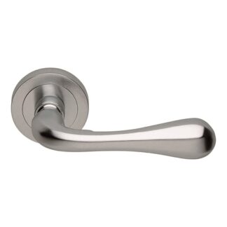Manital AQ1SC Astro Lever On Round Rose - Satin Chrome (LEAD TIME: 2-3 DAYS)