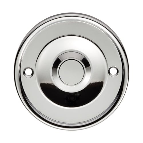 Carlisle Brass AQ30CP Round Bell Push (LEAD TIME: 2-3 DAYS)