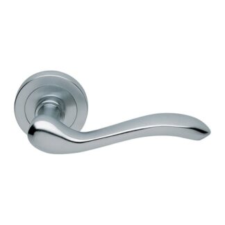 Manital AQ3SC Apollo Lever On Round Rose - Satin Chrome (LEAD TIME: 2-3 DAYS)