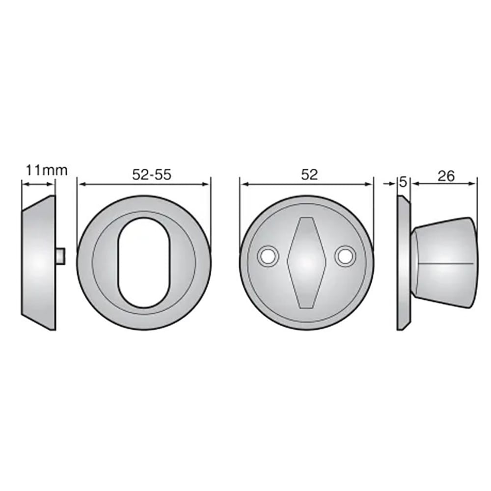 ASSA 256 - Cylinder Ring and Thumbturn Set - Image 2